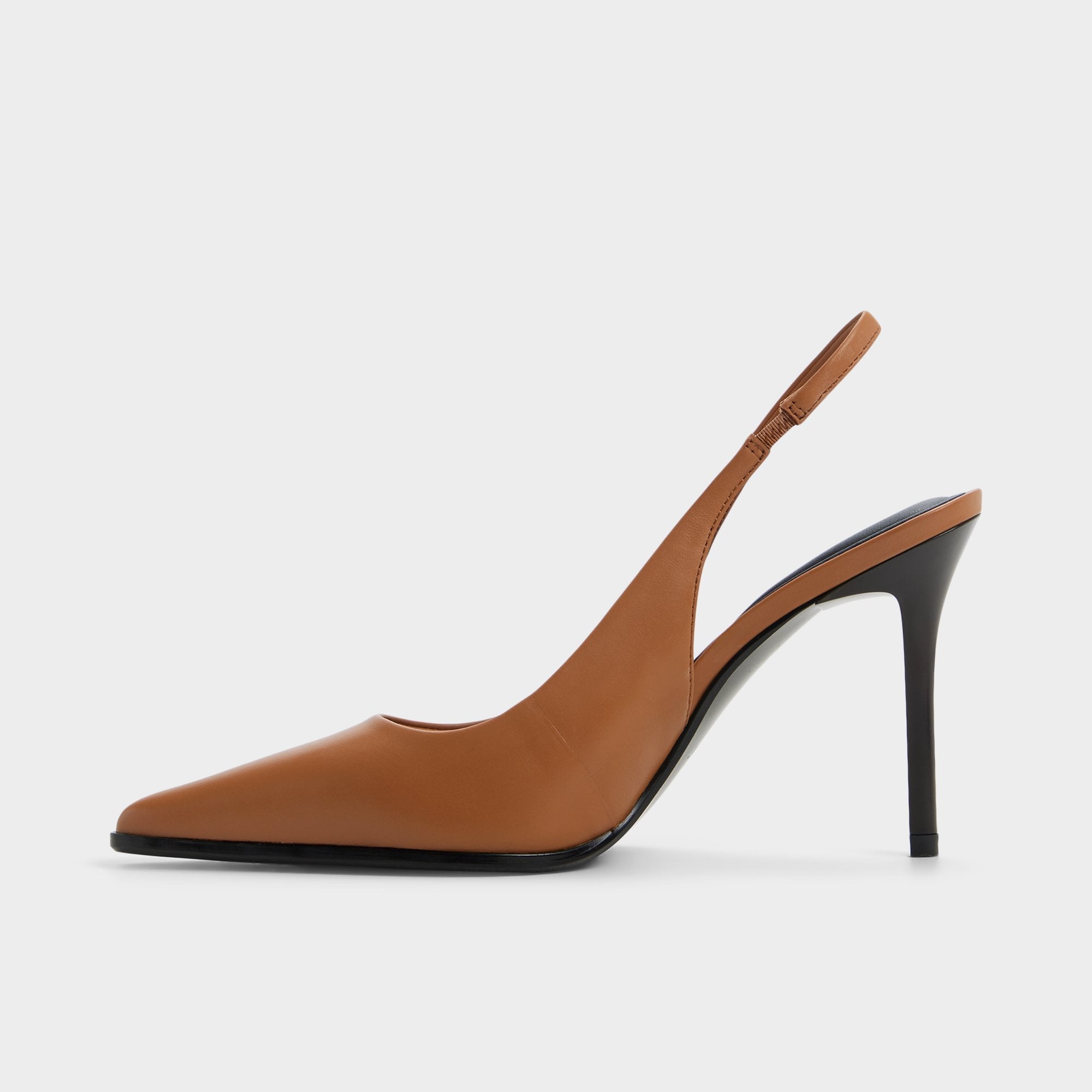 Aldo Re in Samantha Light Brown - Sling back high heel, Stiletto heel New
