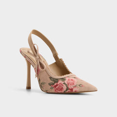 Aldo Hennie in Beige Combo 14190601 - Sling back high heel, Stiletto heel New