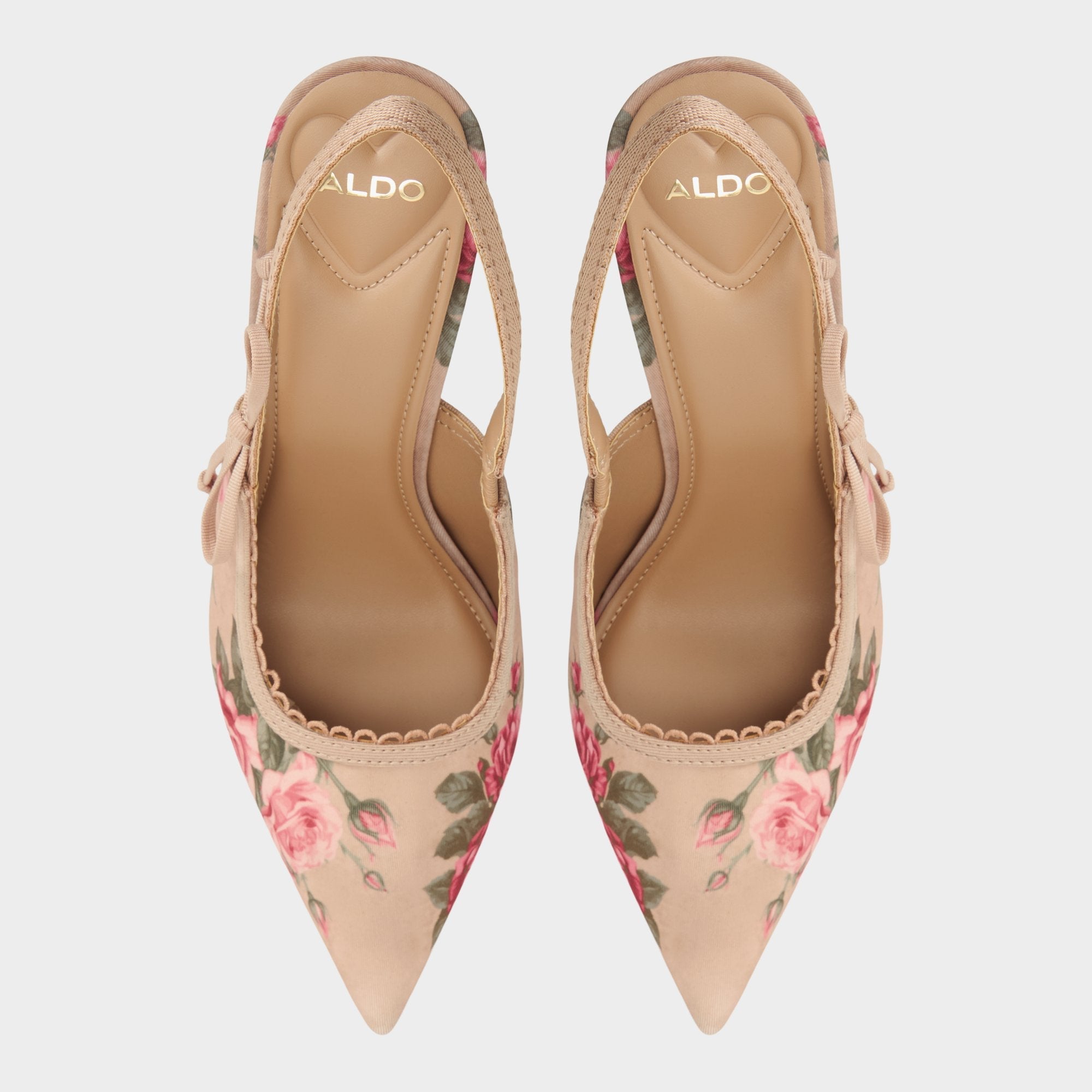 Aldo Hennie in Beige Combo 14190601 - Sling back high heel, Stiletto heel New