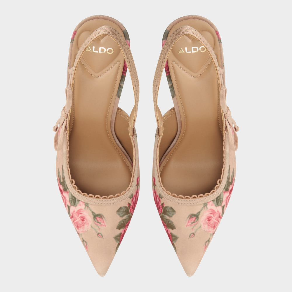 Aldo Hennie in Beige Combo 14190601 - Sling back high heel, Stiletto heel New