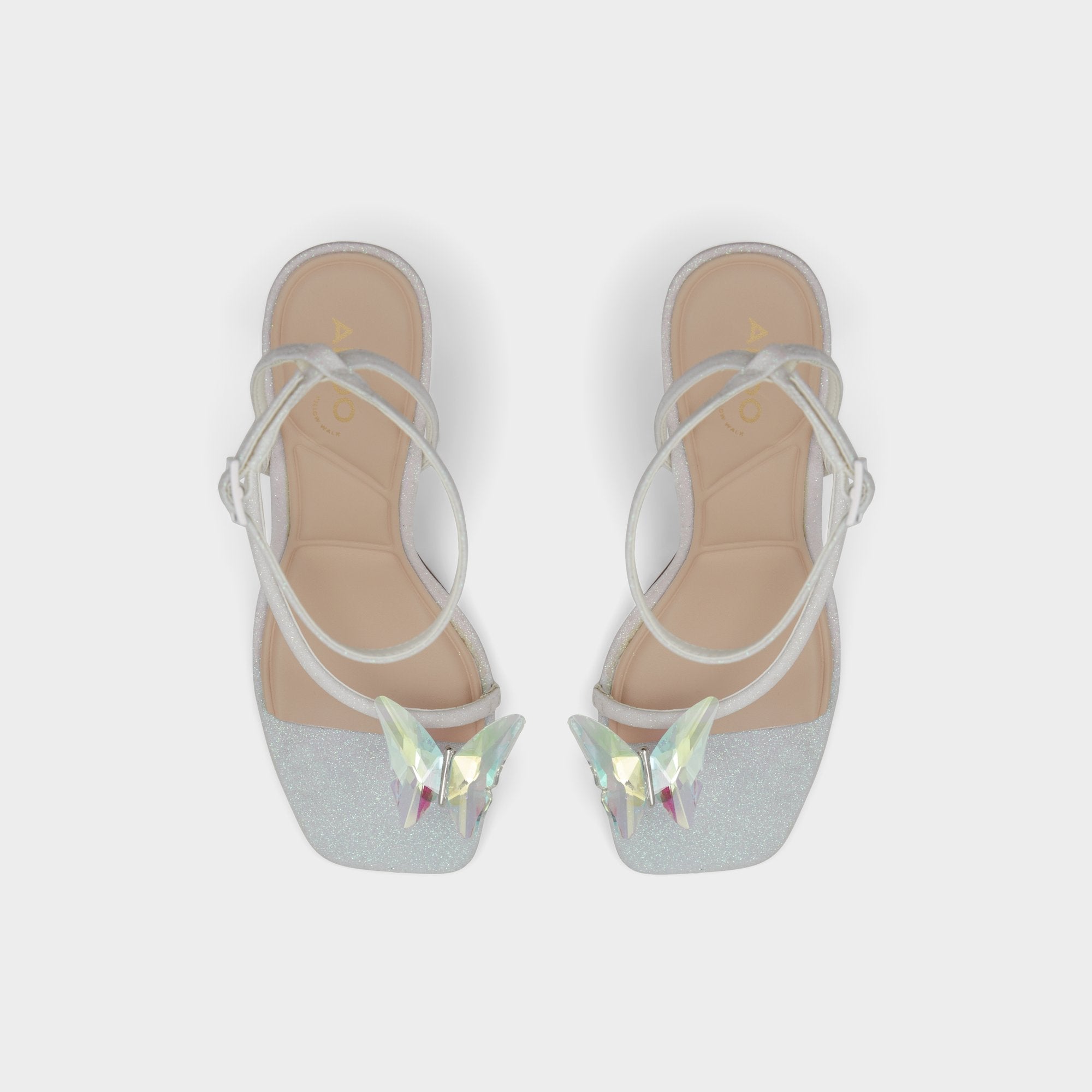 Aldo Pepela in White - Strappy heeled sandal, Block heel Women