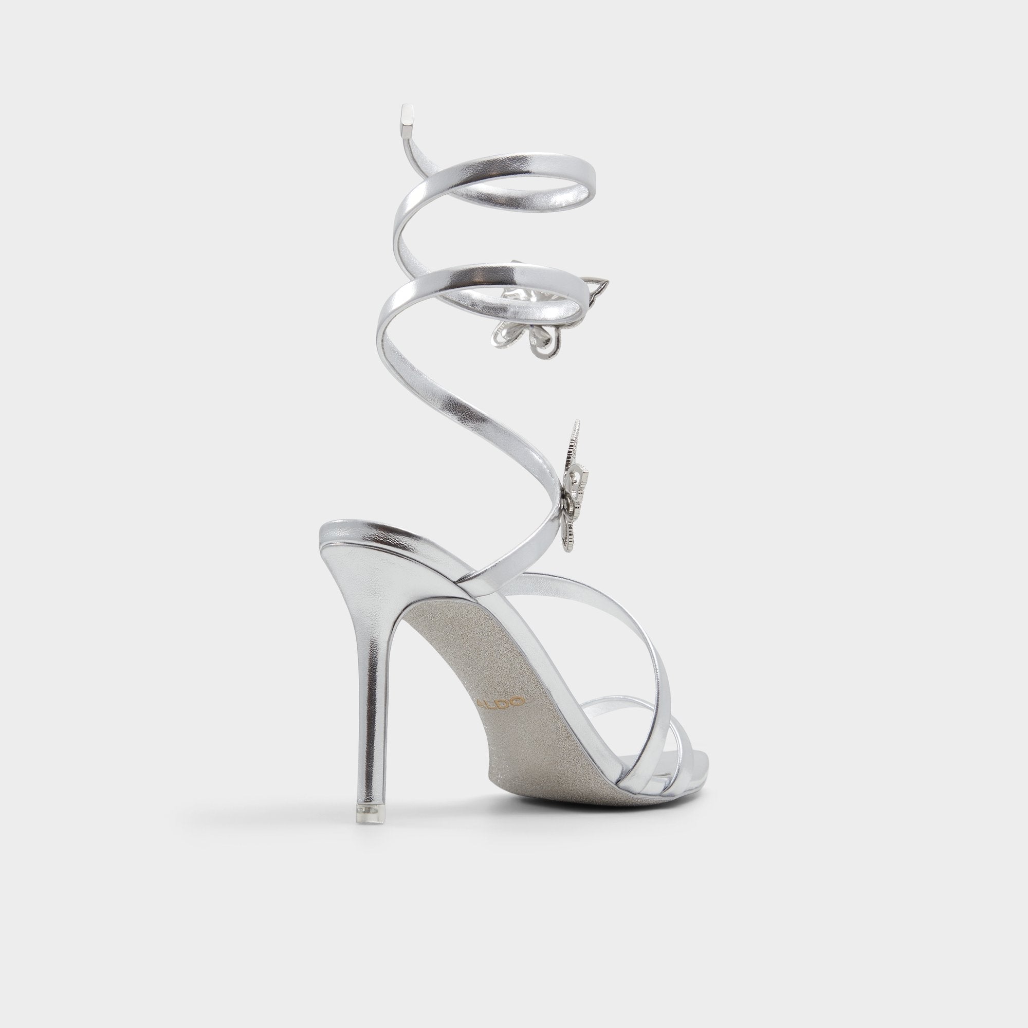 Aldo Ocia in Silver - Stiletto strappy sandal Women