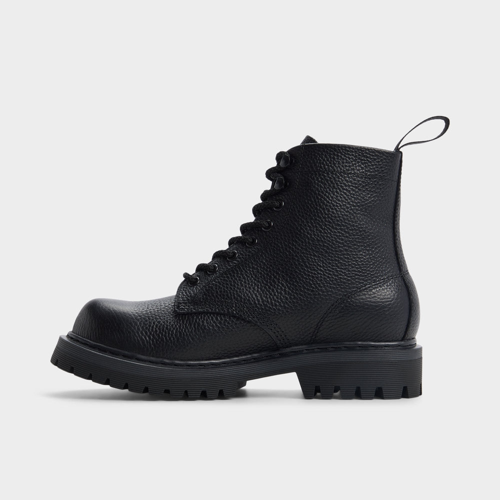 Aldo Doublezero in Other Black - Combat boot, Lug sole Men