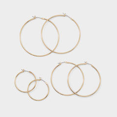 Aldo Dailyhoops in Gold - Earring set Women|Accessories|New