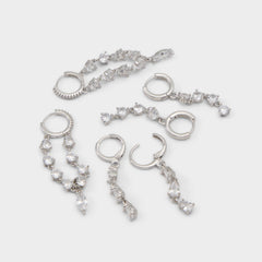 Aldo Colettee in Silver Clear Multi - Earring set Women|Accessories|New