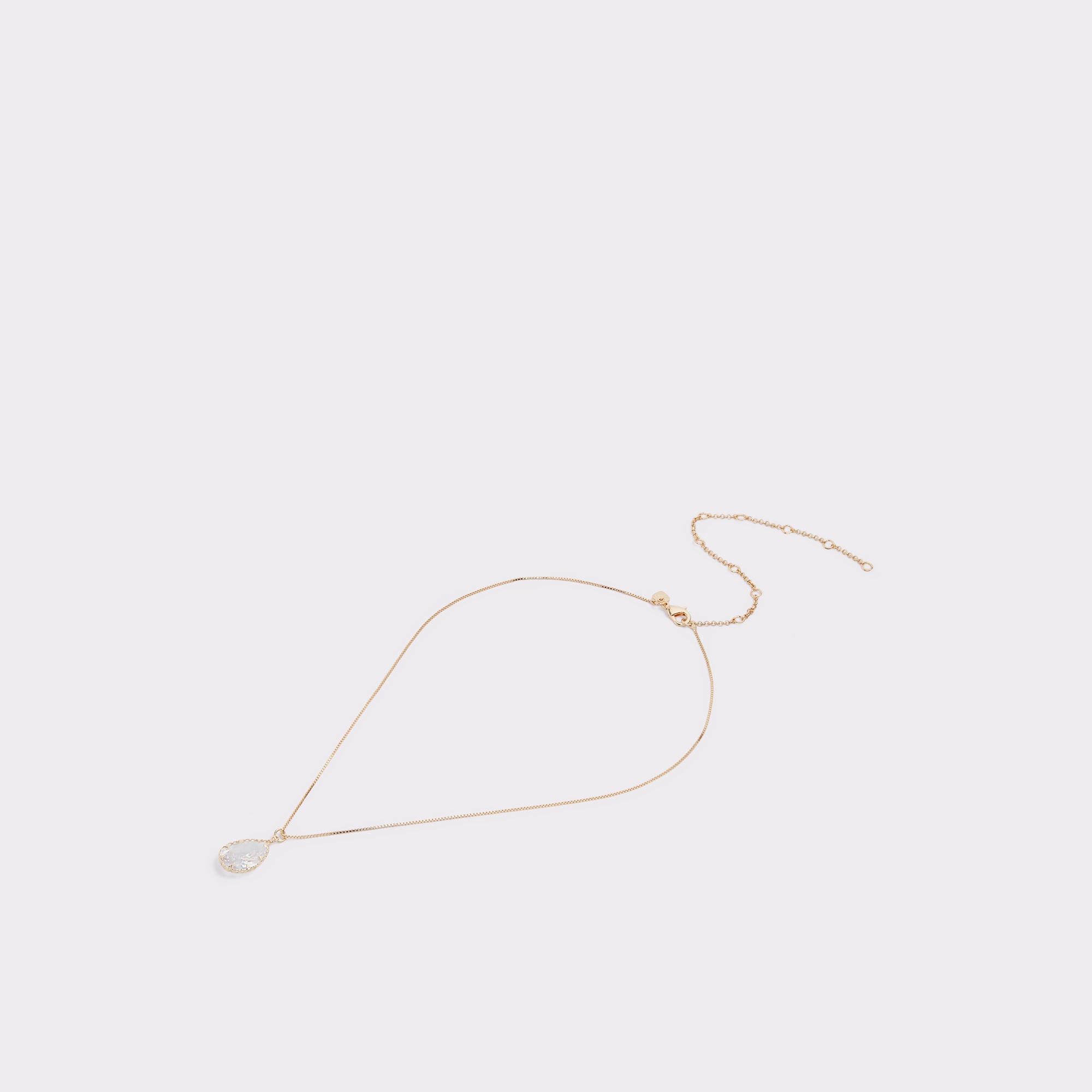 Aldo Beauceron Gold/Clear Multi Women's Necklaces - Teardrop necklace Women|Accessories