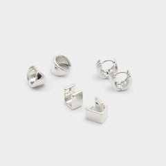 Aldo Adenariel in Silver - Huggie hoop earrings Women|Accessories