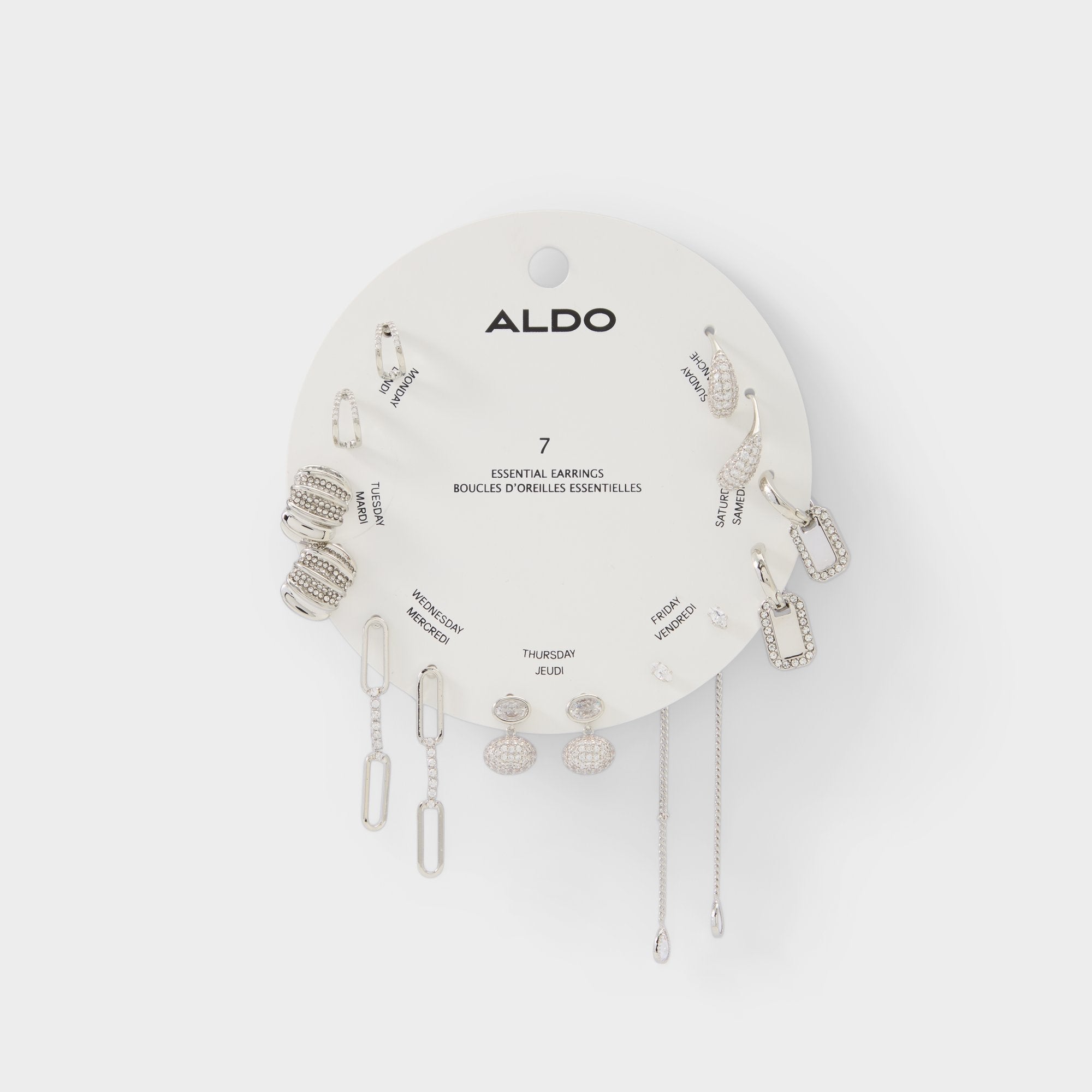 Aldo Partyessentials in Silver Clear Multi - Earring set Women|Accessories