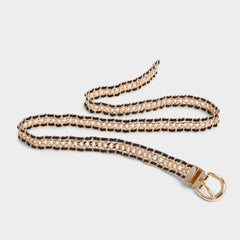 Aldo Albemarle Black/Gold Multi Women's Belts - Belt Accessories
